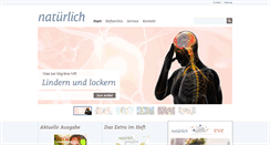 Desktop Screenshot of natuerlich-magazin.de